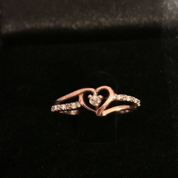 Kay Jewelers Jewelry - Rose Gold Heart Diamond Ring